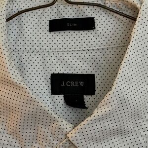 J. Crew men's polka-dot shirt